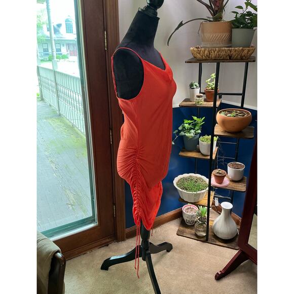 Intimately Free People Coral Scrunch Detail Slip Dress - Picture 2 of 6